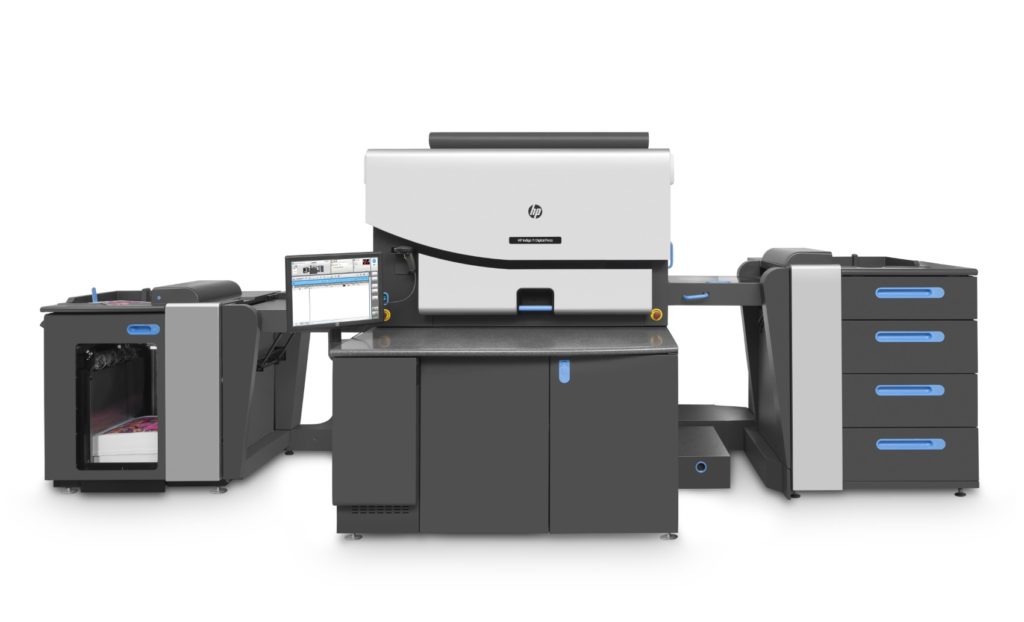 HP Indigo digital press. By using ElectroInk, the HP Indigo is able to reproduce a quality print because the colorants are suspended in liquid.